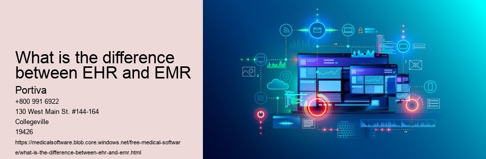 What is the difference between EHR and EMR